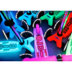 Micro Sparkcykel - Mini Deluxe Glow LED Plus, Aqua