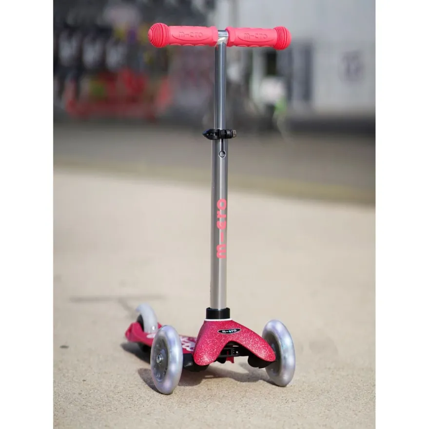 Micro Sparkcykel - Mini Deluxe Glitter LED, Rosa