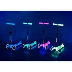 Micro Sparkcykel - Mini Deluxe Glow LED Plus, Rosa