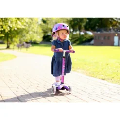Micro Sparkcykel - Mini Deluxe LED, Lila