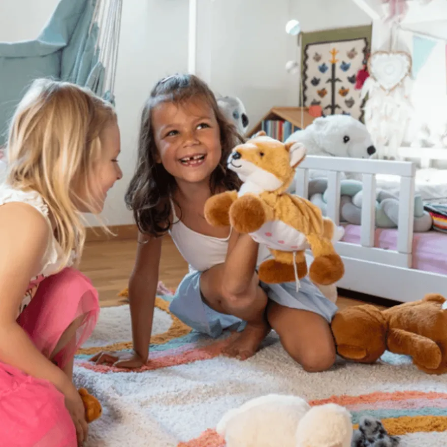 Mjukisfamilj – Räv med rävungar