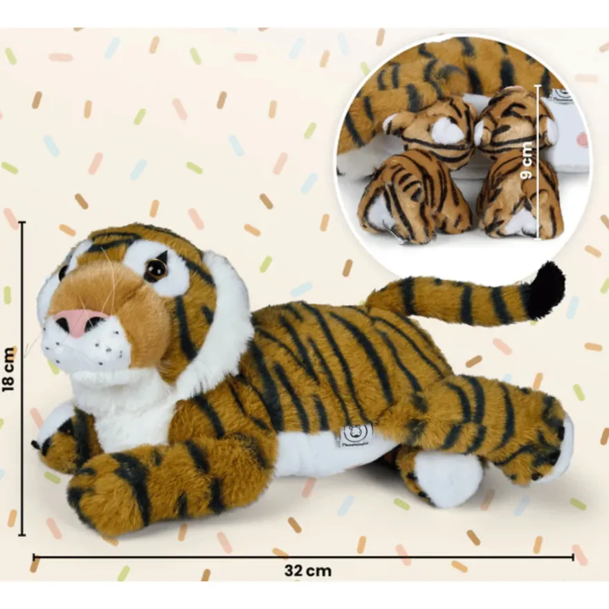 Mjukisfamilj – Tigermamma med ungar
