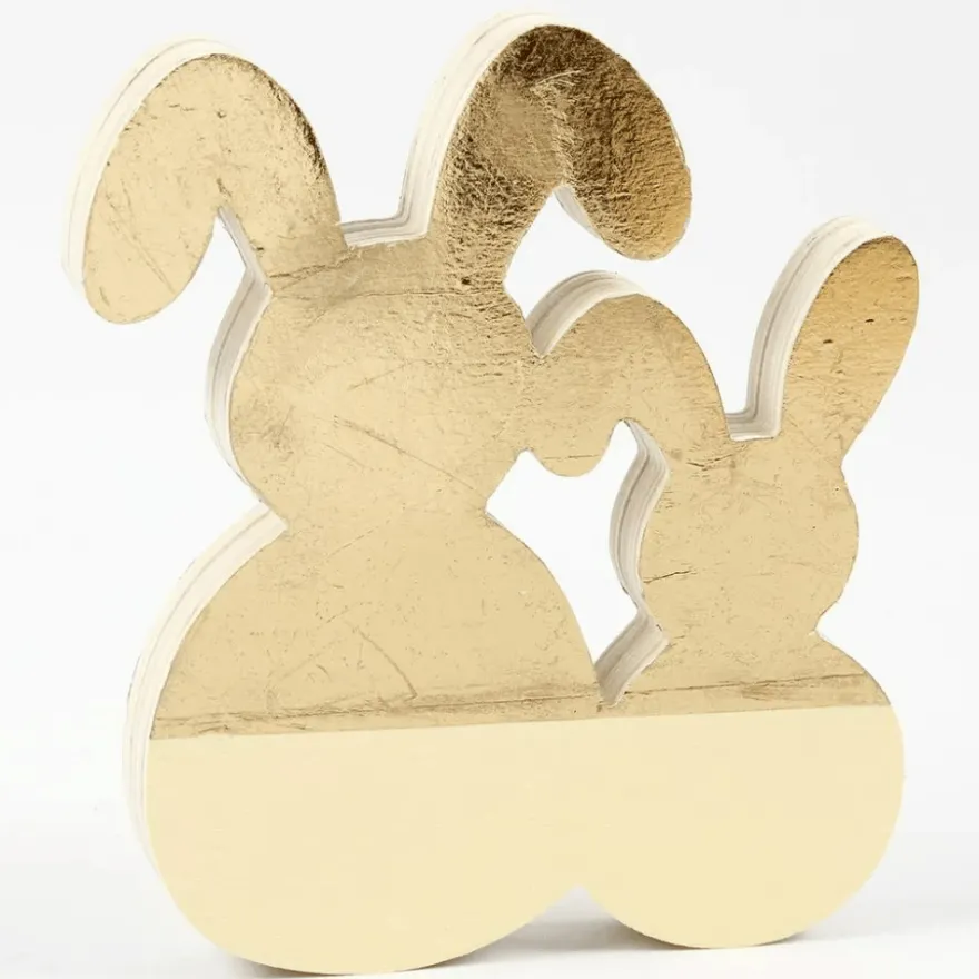Måla påskharar av trä – B: 16 cm.