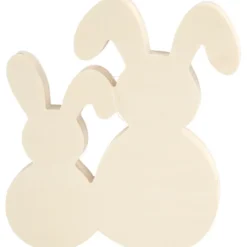 Måla påskharar av trä – B: 16 cm.