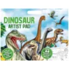 Målarbok A3 inkl. klistermärken - Dinosaurier