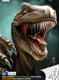 Målarbok - Dinosaurier, 36 sidor