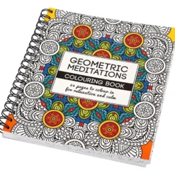 Målarbok Mindfullness - Geometri, 64 sidor