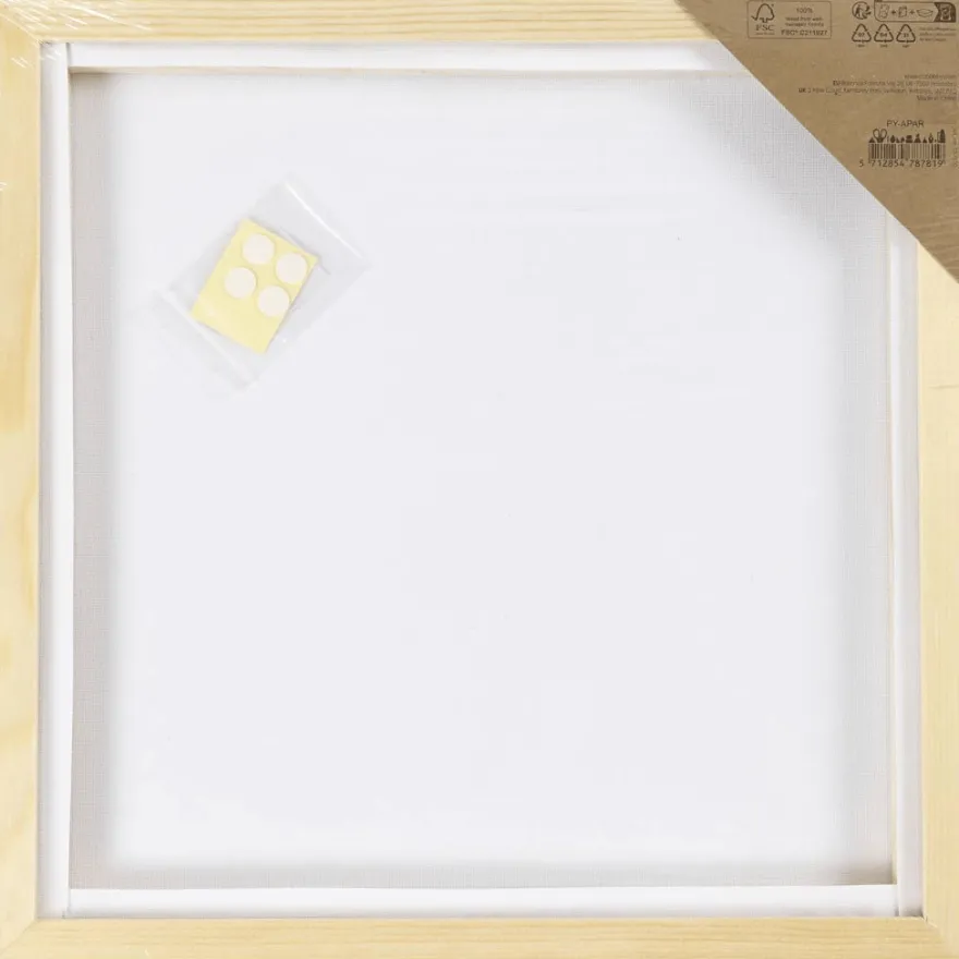 Målarduk med träram – 30 x 30 cm