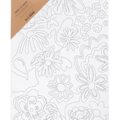 Målarduk 24 x 30 cm – Blommor