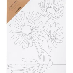 Målarduk 24 x 30 cm – En växande blomma