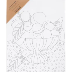 Målarduk 24 x 30 cm – Fruktskål