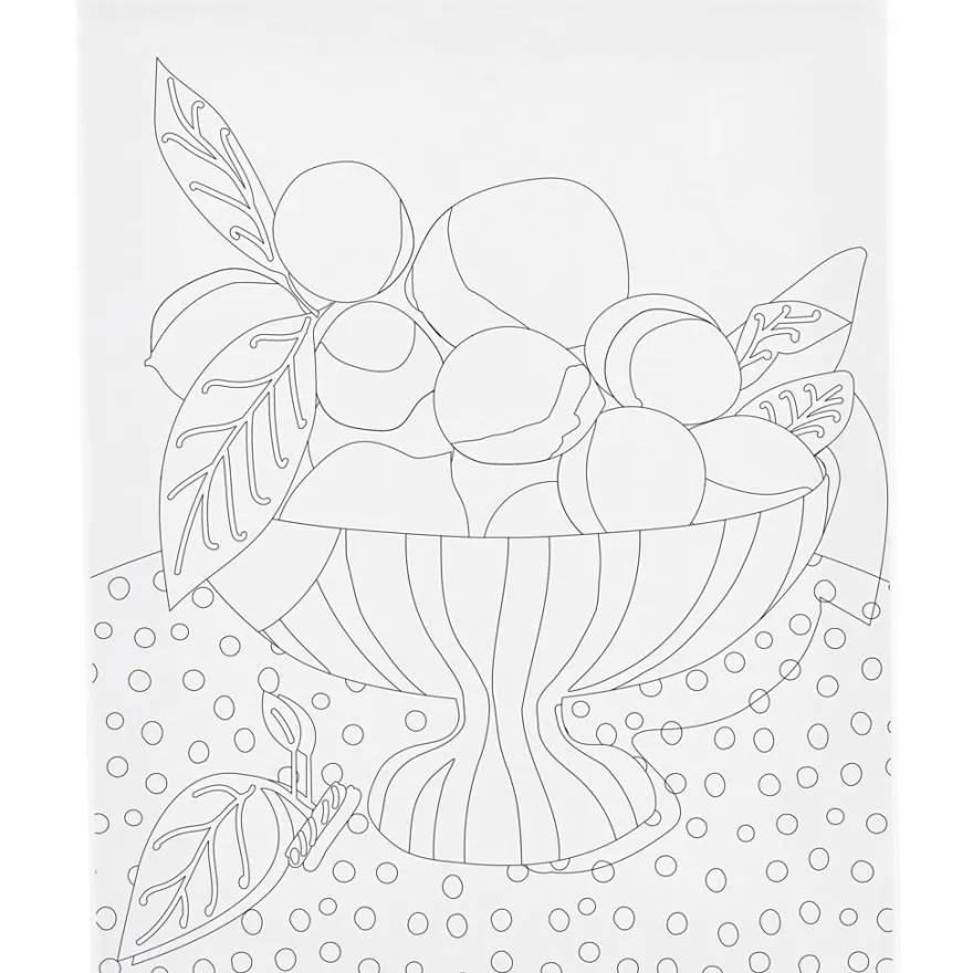 Målarduk 24 x 30 cm – Fruktskål