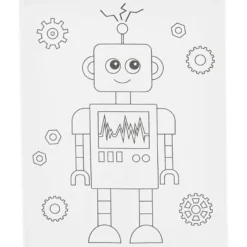 Målarduk 24 x 30 cm – Robot