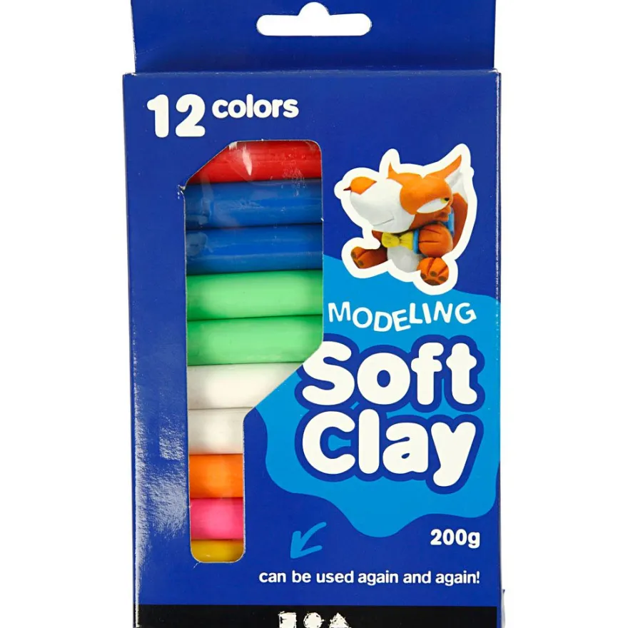 Modellera Soft Clay - Färgmix, 200 g