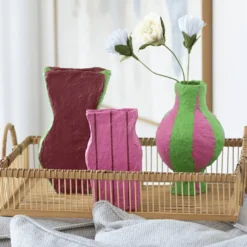 Modelleringspaket med pappersmassa – Vaser, 3 st.