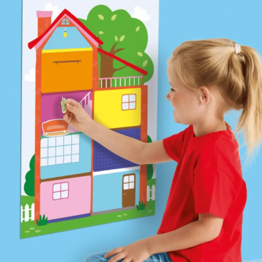 My First – Poster med klistermärken – Mitt hus
