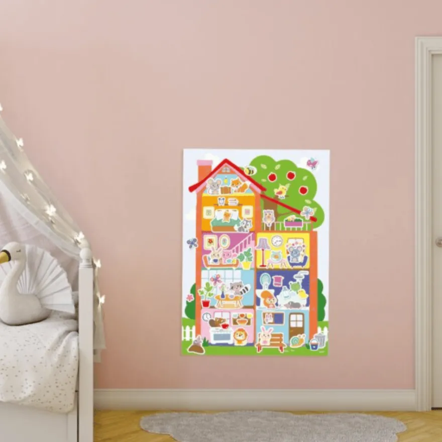 My First – Poster med klistermärken – Mitt hus