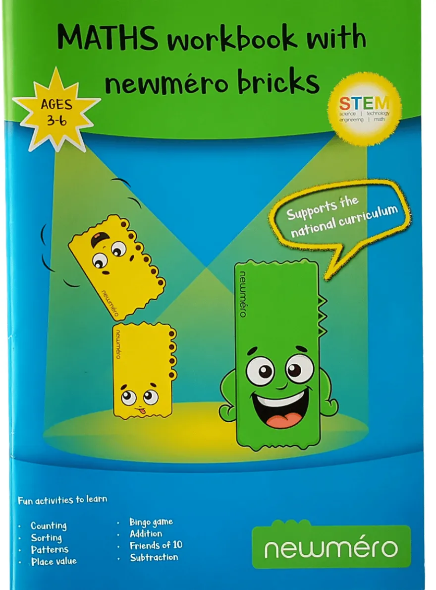 Newméro-brickor, uppgiftshäfte, 3-6 år