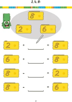Newméro-brickor, uppgiftshäfte, 7-8 år