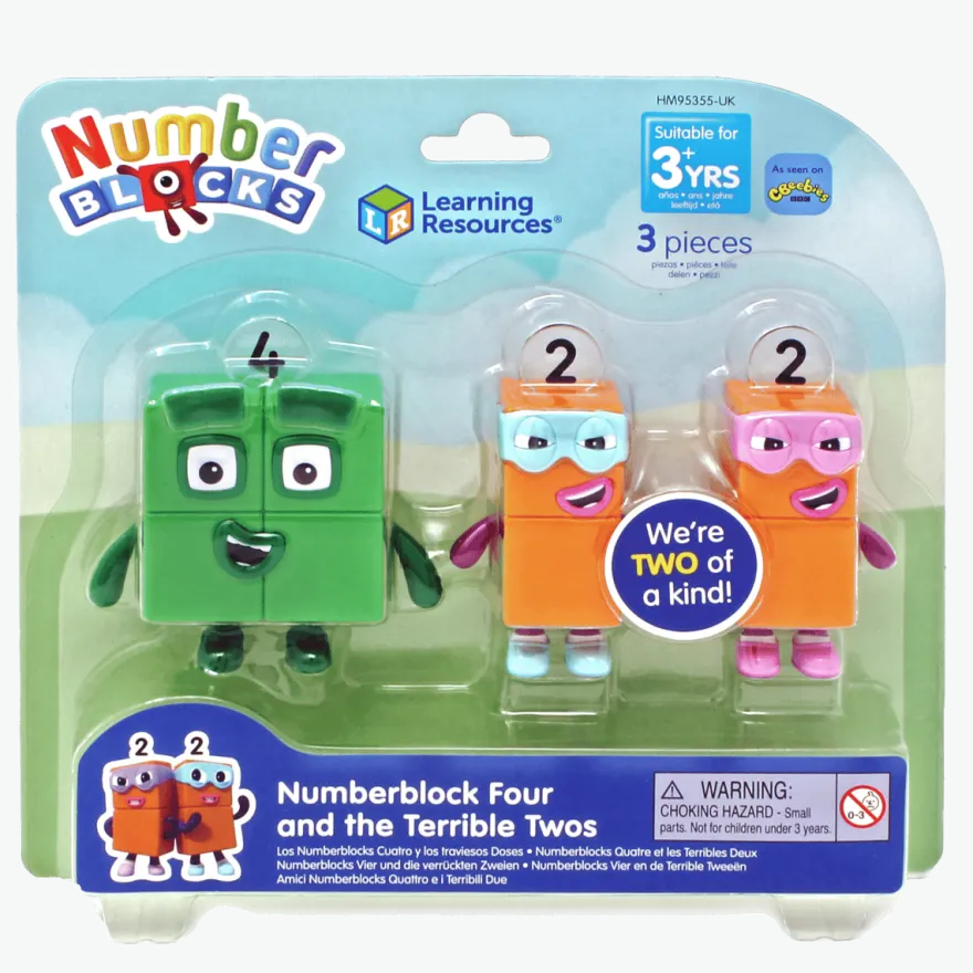 Numberblocks - Fyra och tvillingarna Två och Två