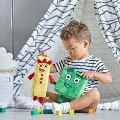 Numberblocks, plysch - Tre och Fyra