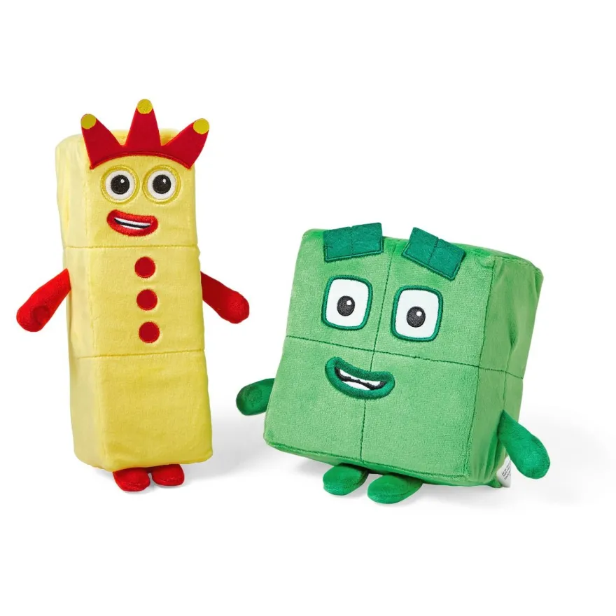 Numberblocks, plysch - Tre och Fyra