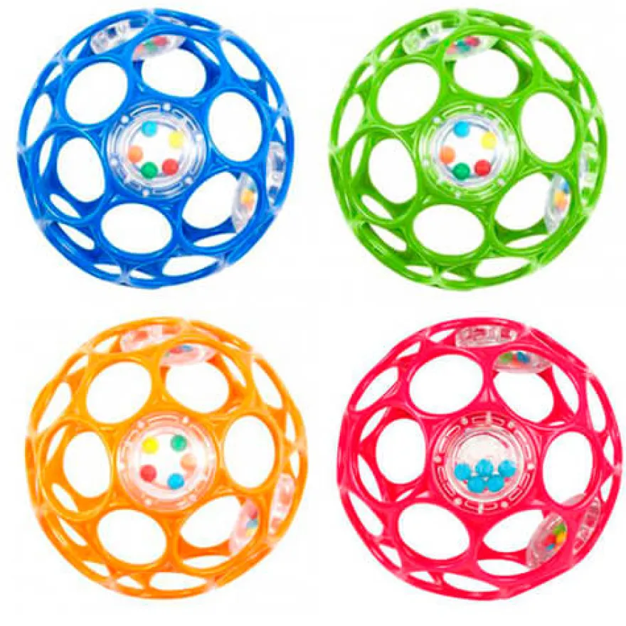 Oball motorikboll och skallra, 10 cm