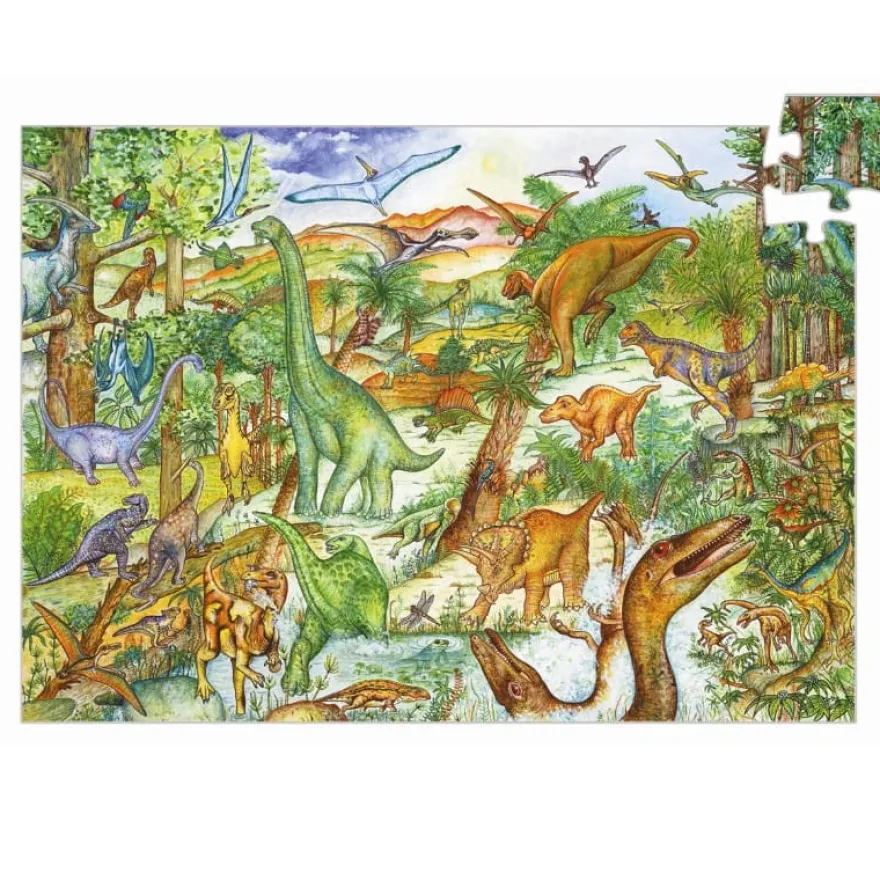 Observationspussel med 100 bitar - Dinosaurie