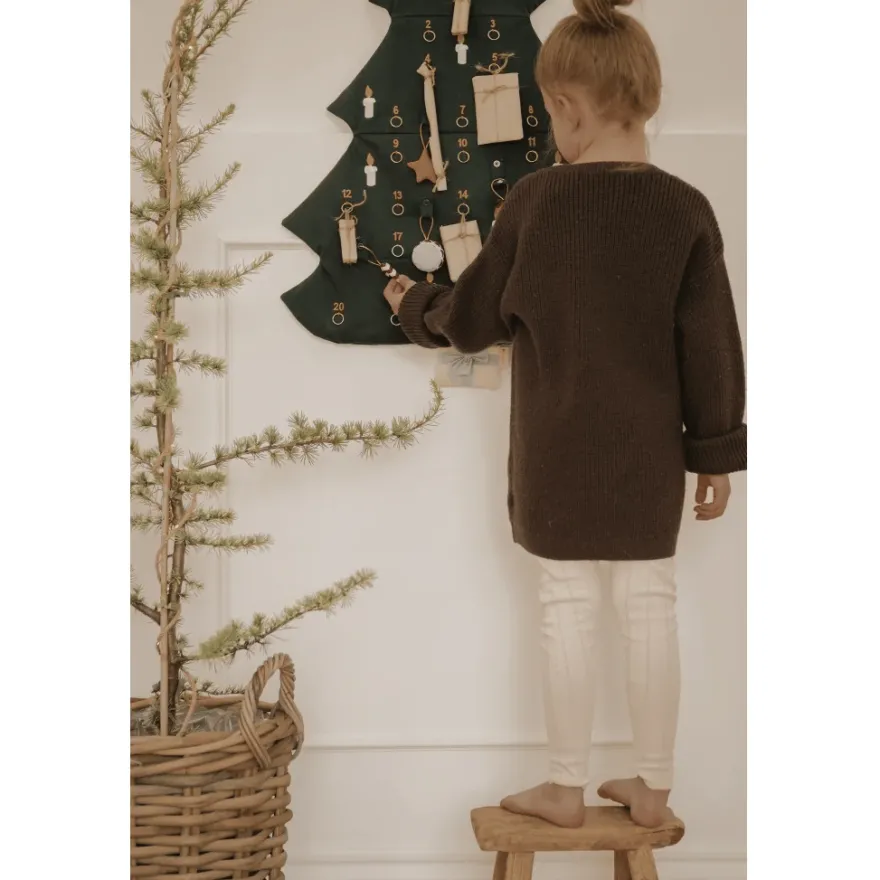 Paketkalender med ringar, 1-24 - Julgran