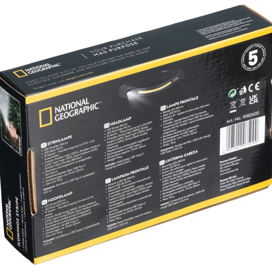 Pannlampa med LED-remsa