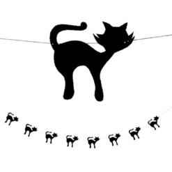 Pappersgirlang – Katter, 300 cm