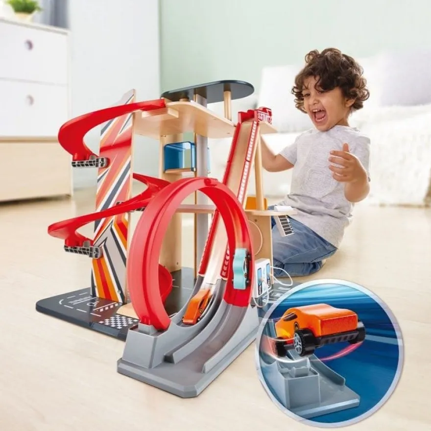 Parkeringshus inkl. stunt-ramp