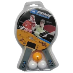 Pingis-set med 2 rack+3 bollar