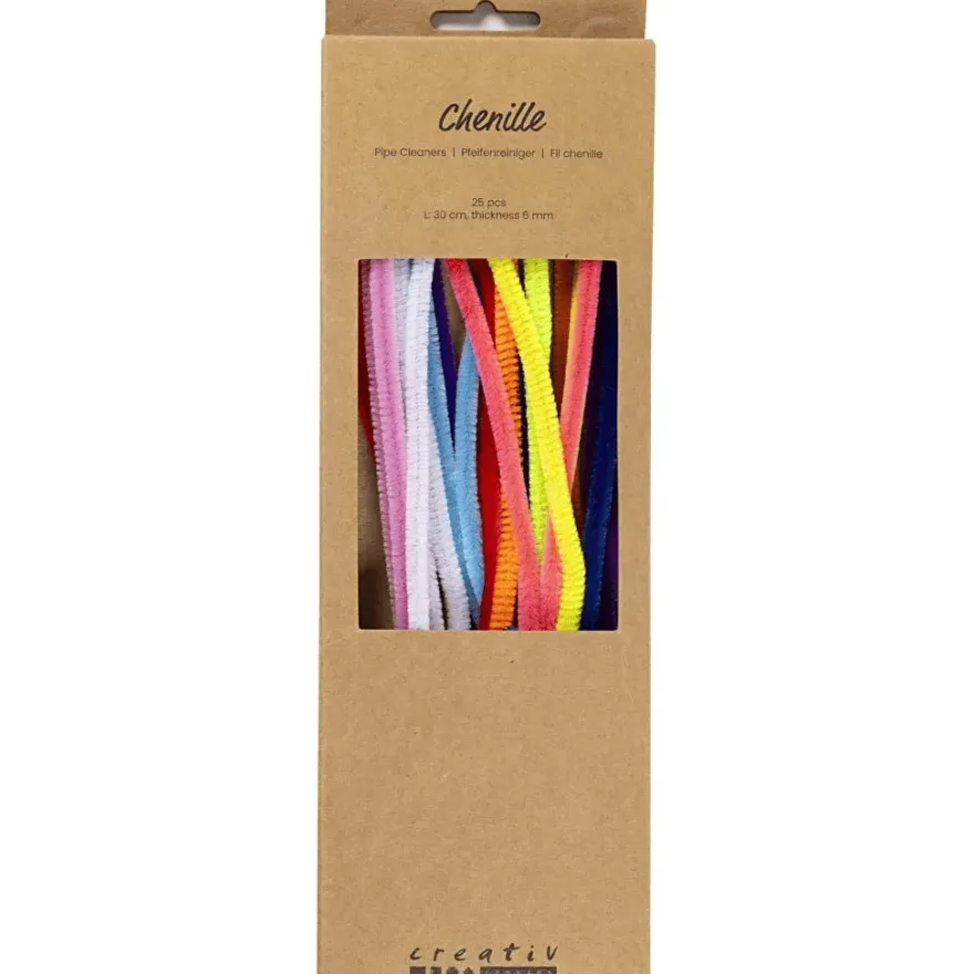 Piprensare Ø6 mm. - Colorful, 25 st.