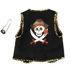 Piratväst + piratlapp