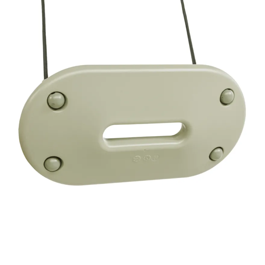 Plastgunga 45 x 24 cm - Salviagrön (svart rep)