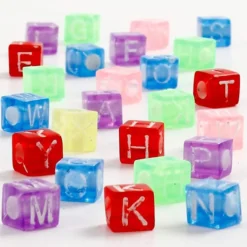 Plastpärlor - Bokstäverna A-Z, ca. 1950 st.