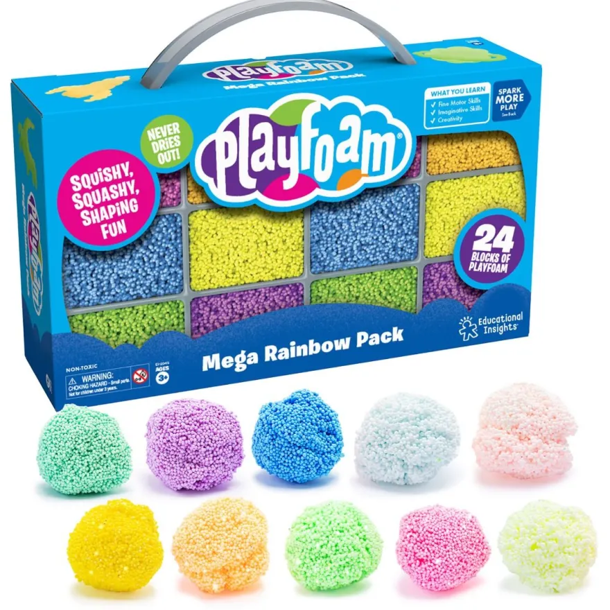 Playfoam 24-pack, inkl. glitter + självlysande