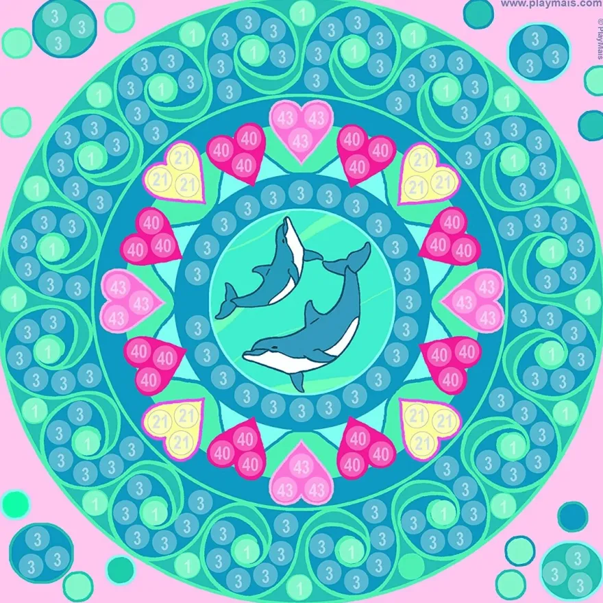 PlayMais Mosaic Trendy - Mandala, 3.000 st.