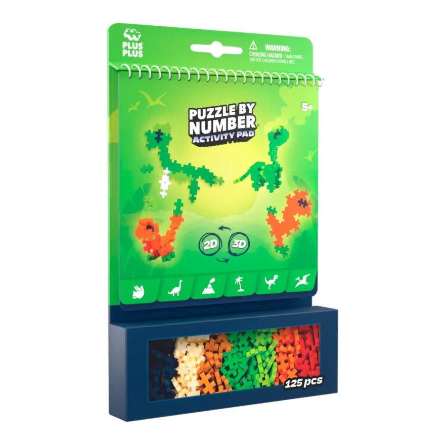 Plus-Plus aktivitetspaket - Dinosaurie, 125 st.