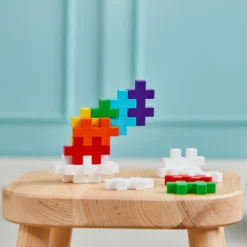 Plus-Plus BIG i rör - Rainbow Mix, 15 st.