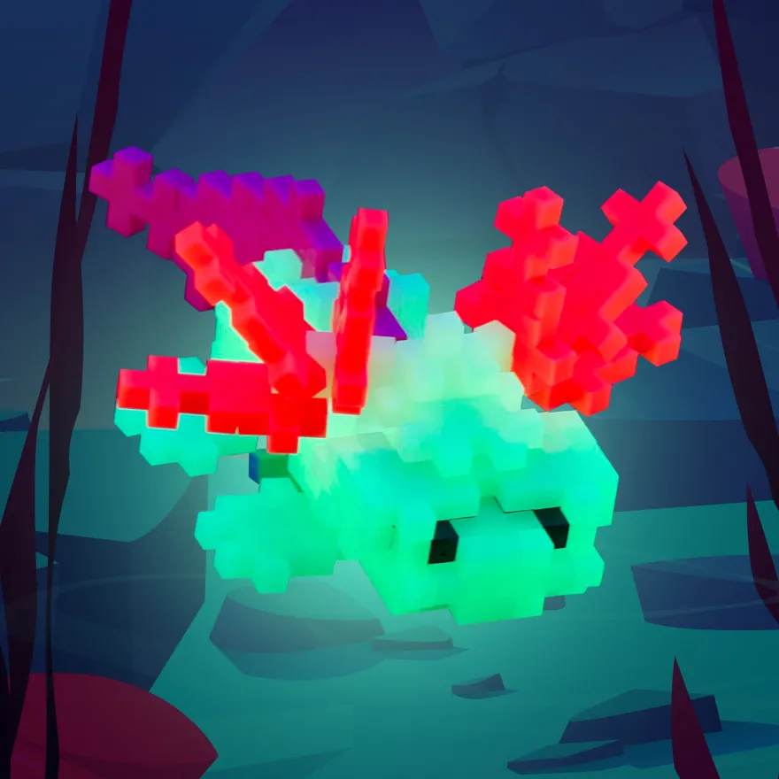 Plus-Plus i rör - Axolotl, 100 st.