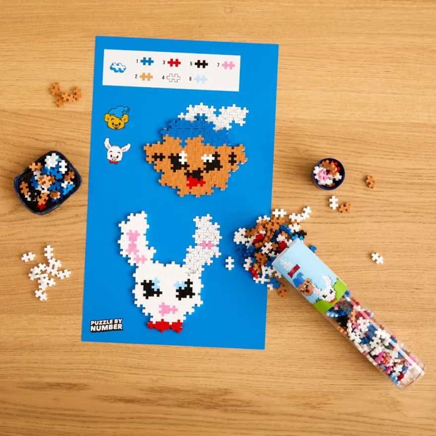 Plus-Plus i rör – Bamse & Lille Skutt, 240 st.