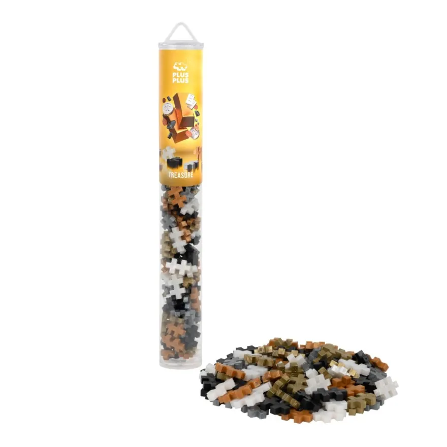 Plus-Plus i rör – Metallic Mix, 100 st.