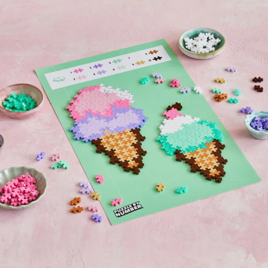 Plus-Plus - Puzzle by Number, Glasstrutar, 250 st.