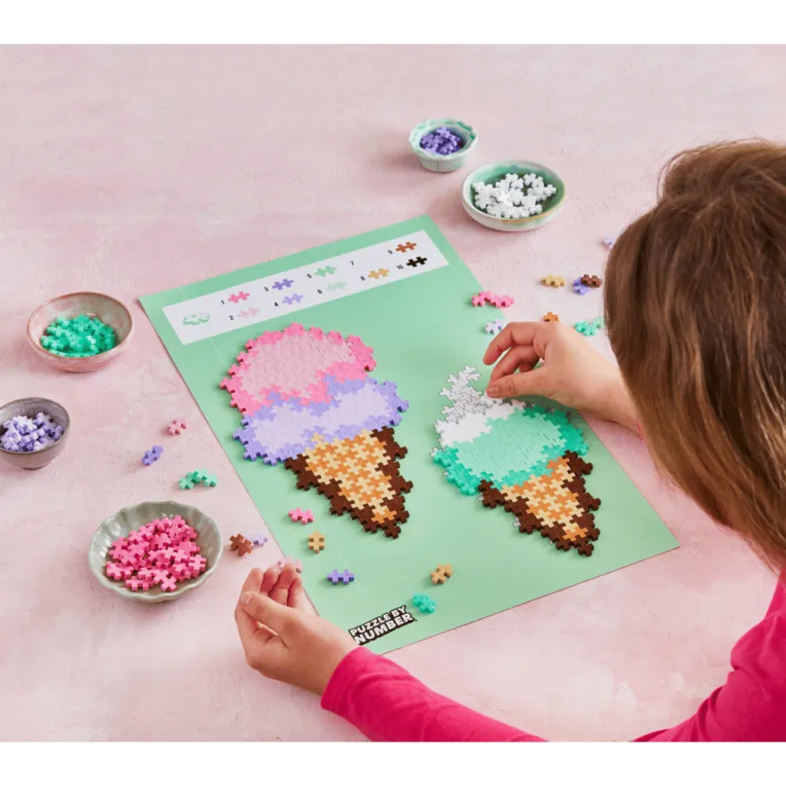 Plus-Plus - Puzzle by Number, Glasstrutar, 250 st.