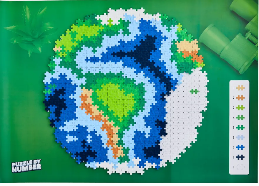 Plus-Plus - Puzzle By Number, Jorden, 800 bitar