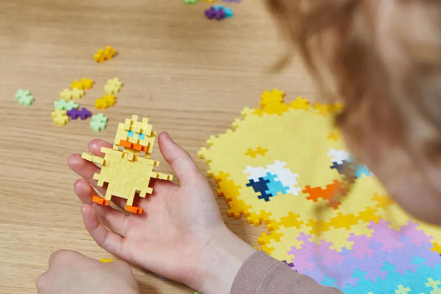 Plus-Plus - Puzzle By Number, Kyckling 250 st.