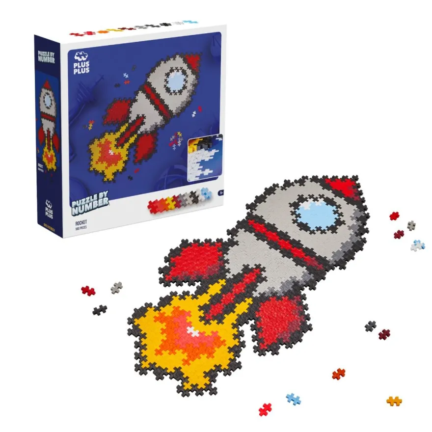 Plus-Plus - Puzzle By Number, Raket 500 st.