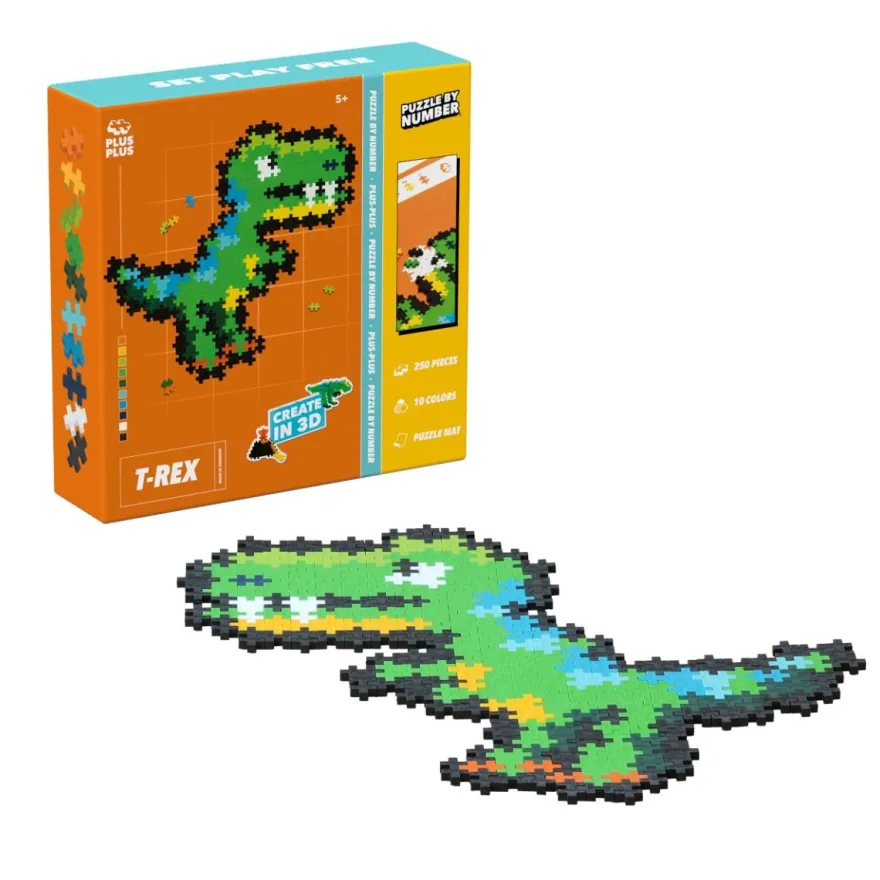 Plus-Plus - Puzzle By Number, T-rex 250 st.